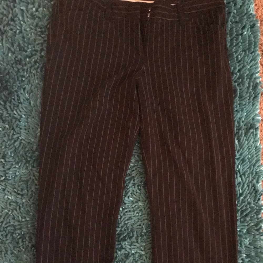 Black Striped Logan Trousers